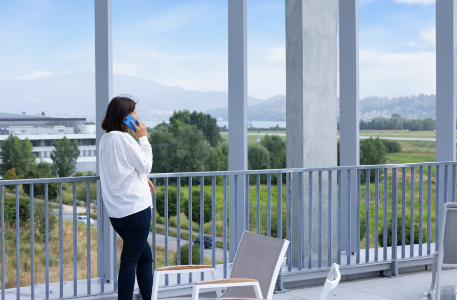 Terrasse avec vue Technolac