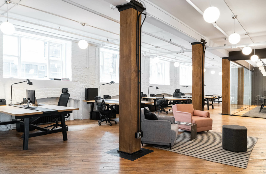 Plateau de bureaux en open space Québec